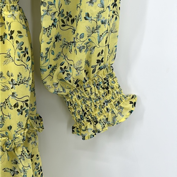 NSR Emma Floral Print Ruffle Dress Size Medium - Picture 9 of 10